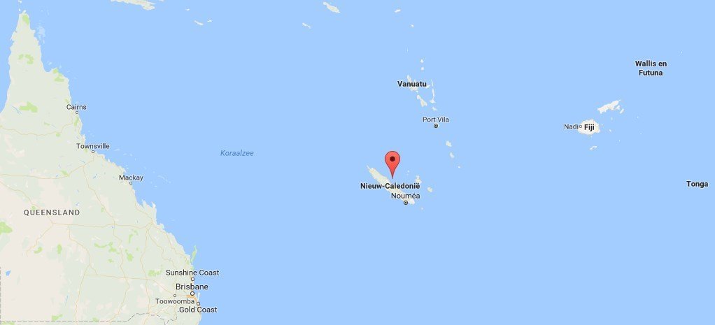 ligging nieuw caledonie google maps