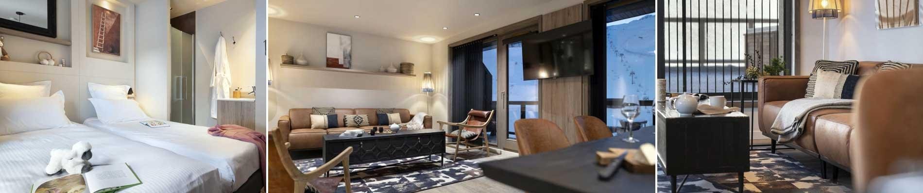 skivakantie tignes wintersport montagnettes ynycio luxe appartementen