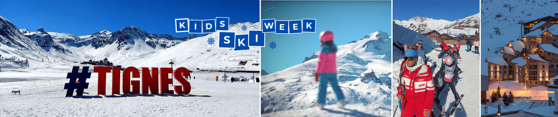 Kids Ski Week Wintersport Tignes 2027 Nederlandstalige skiles ESF skivakantie in Meivakantie