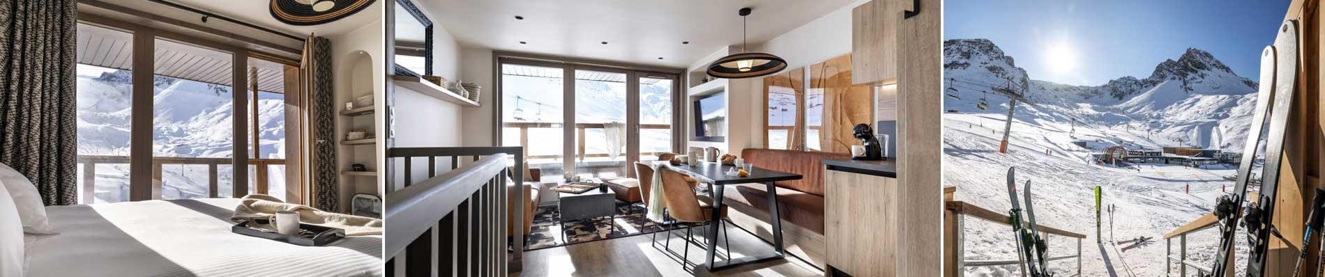 skivakantie tignes wintersport montagnettes ynycio luxe appartementen