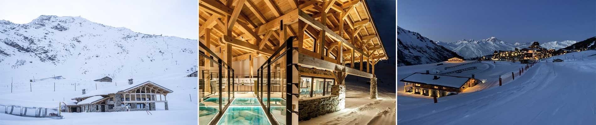 mountain collection mmv chalet luxe arc 2000 halle des cascades wintersport