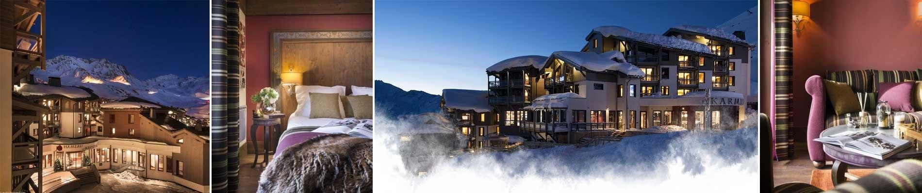 wintersport skivakantie montagnettes hameau du kashmir val thorens skivakantie hotel