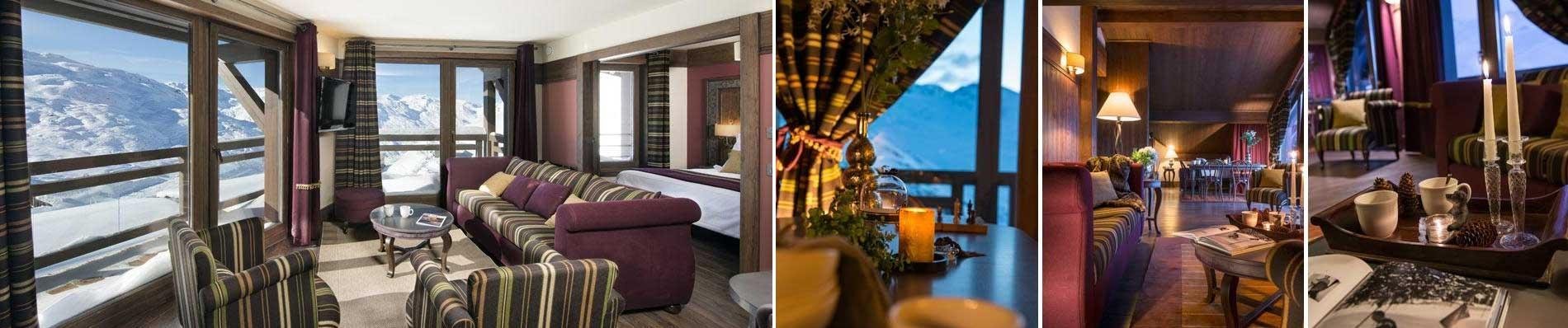 wintersport skivakantie montagnettes hameau du kashmir val thorens skivakantie hotel